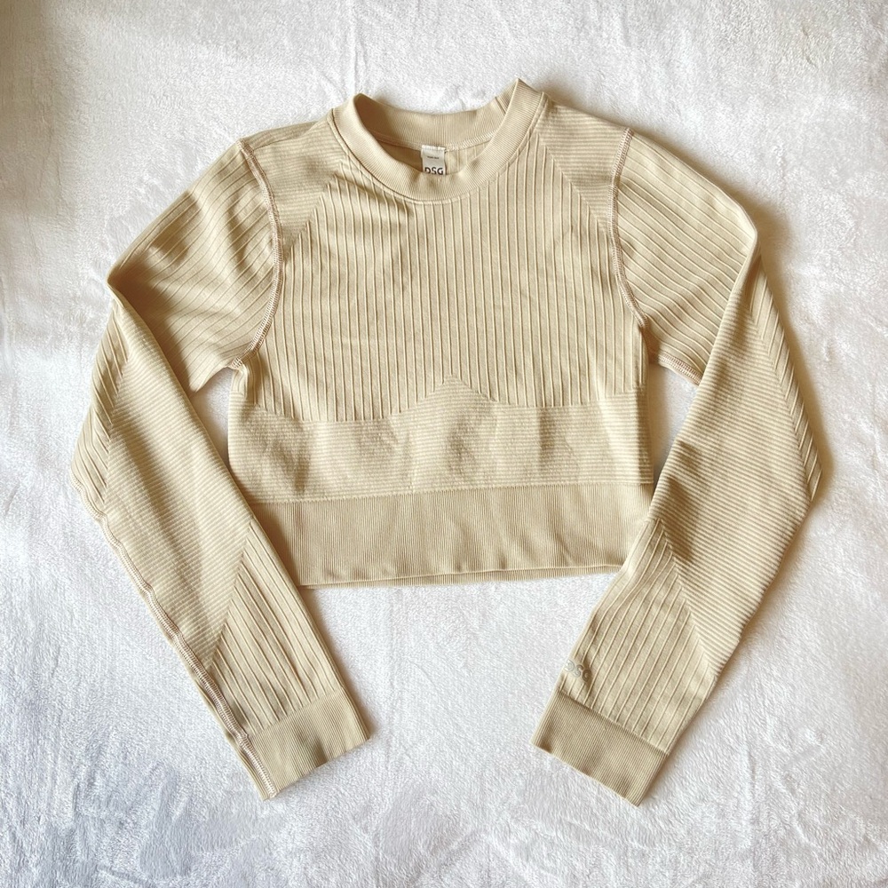 DSG Ribbed Crop top- Oatmeal